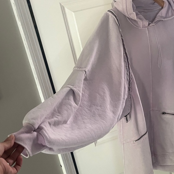 FP Movement Lavender Convertible Oversized Hoodie Sz XS - Picture 5 of 9